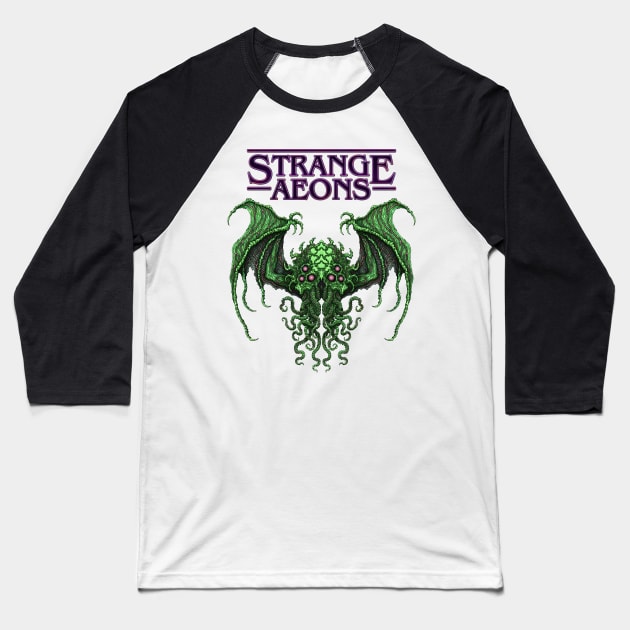 Strange Aeons 4 - Azhmodai 22 Baseball T-Shirt by azhmodai